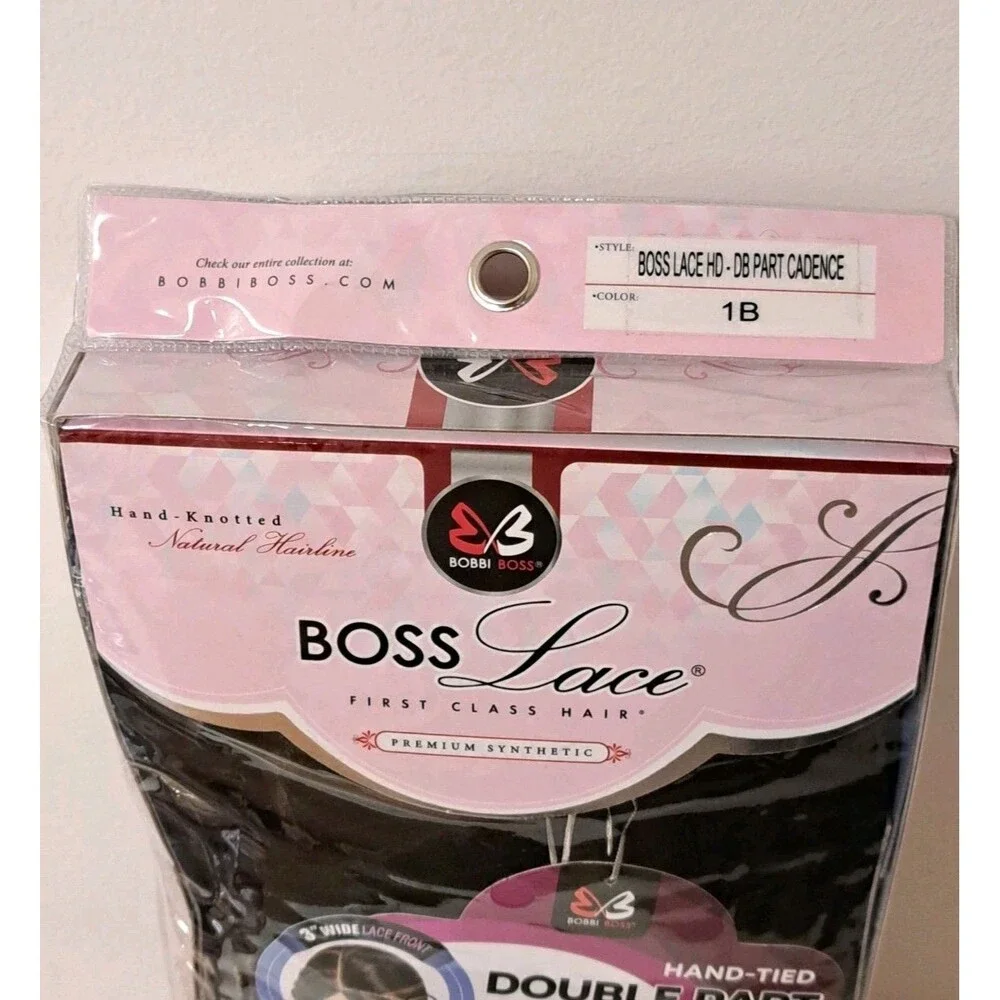 Bobbi Boss Lace Hand Tied Double Part Lace Wig MLF811 CANDACE Color 1B NIP